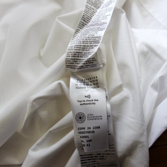 BNWT AW24 MAISON MARGIELA POINTED COLLAR SHIRT 42 - Picture 13 of 15